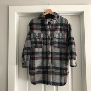 Zara plaid shacket